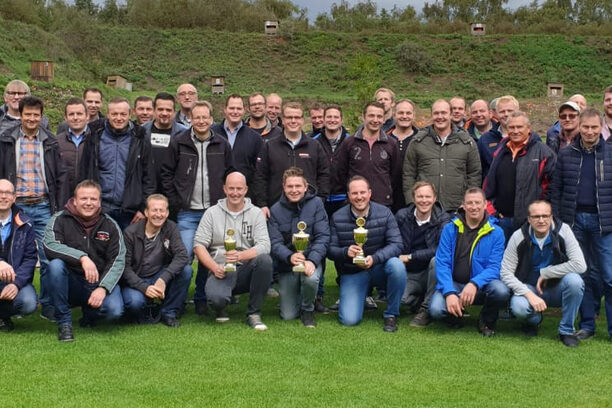 Gruppenfoto mit den drei Gewinnern